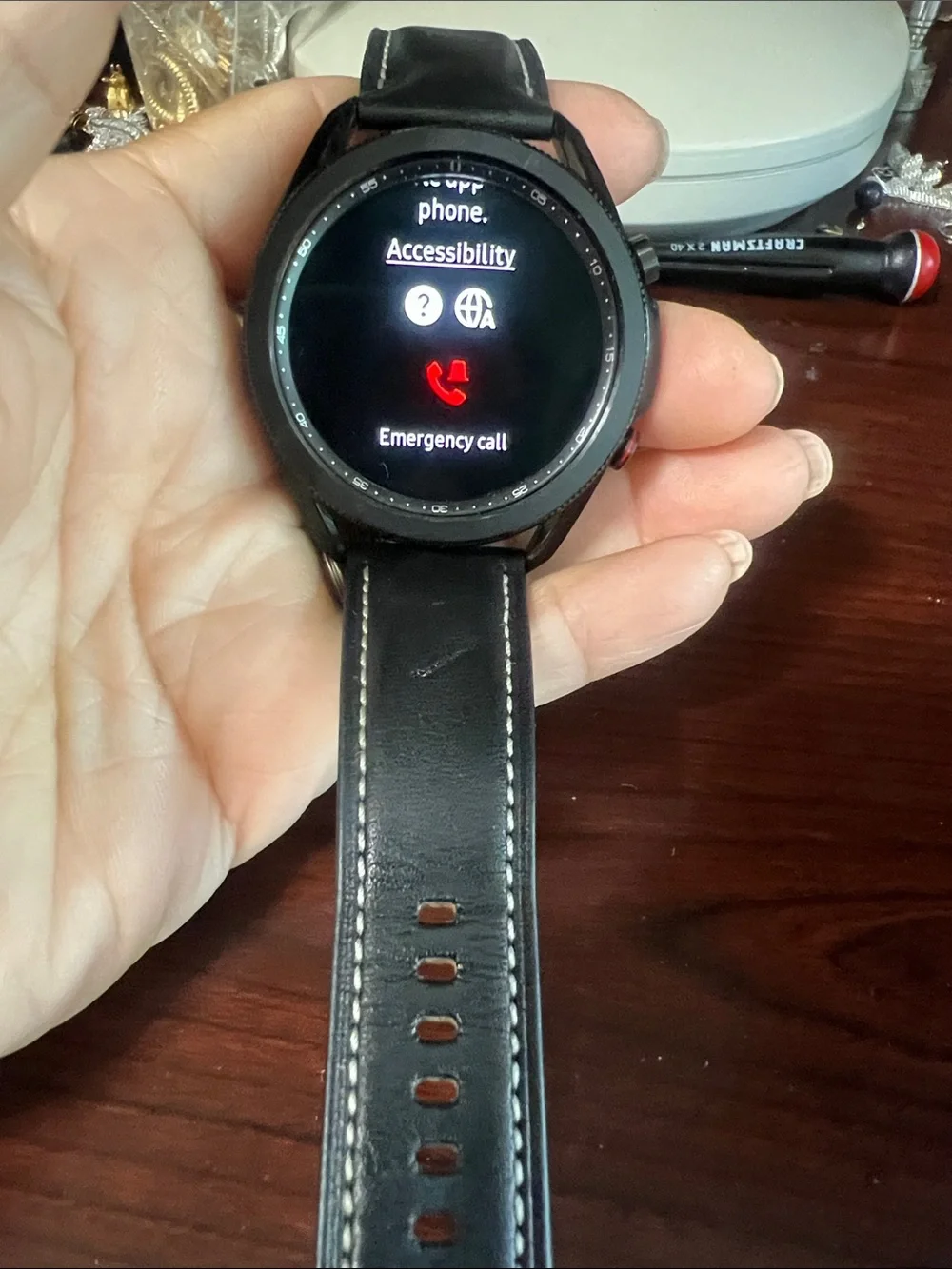 galaxy3 watch sleek black
